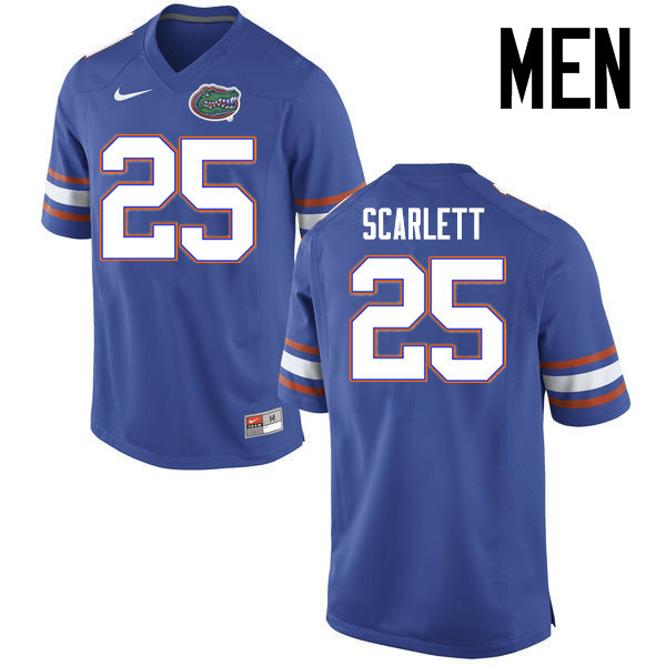 Men Florida Gators #25 Jordan Scarlett College Football Jerseys Sale-Blue - Click Image to Close